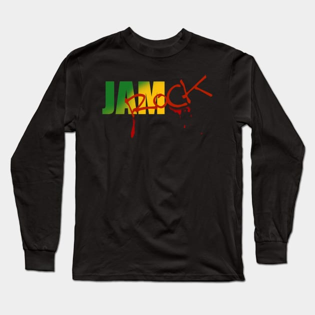 Jamrock Long Sleeve T-Shirt by Timzartwork